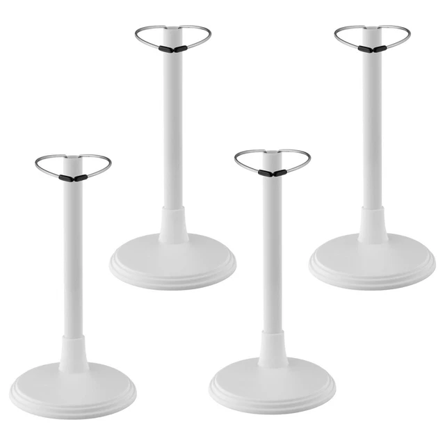 SHILIPAIJC – 4 Supports Réglables Pour Poupées 6 Ou 14 Pouces – Noir – Idéal Pour Collectionneurs Et Vitrines