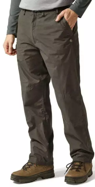 Craghoppers Mens Classic Kiwi (Regular) Walking Trousers Outdoor Pants - Brown