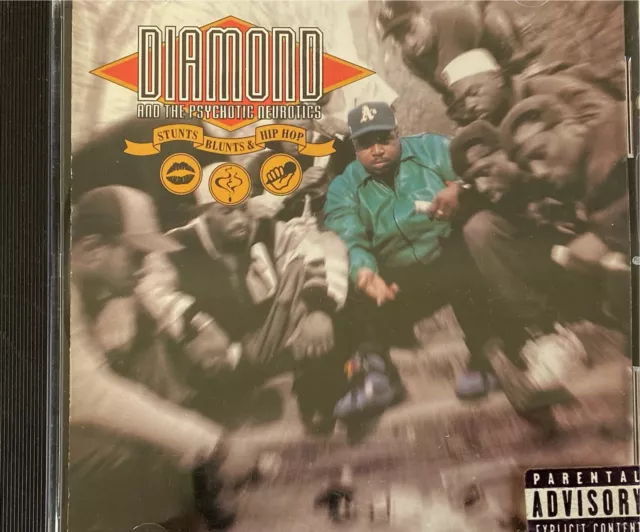 DIAMOND & THE PSYCHOTIC NEUROTICS - Stunts, Blunts & Hip Hop CD 2005 Exc Cond!