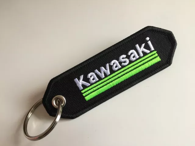 New Embroidered  Kawasaki Zx6R Zx10R Motorcycle  Keyring Uk Seller Free P+P.,./