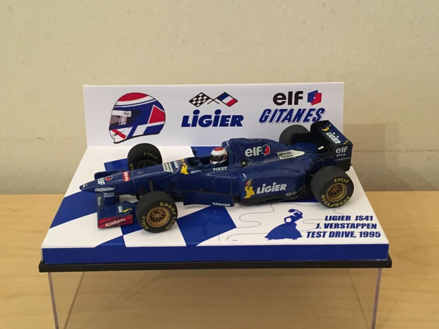 CONVERSION 1/43 MINICHAMPS LIGIER JS41 VERSTAPPEN TEST DRIVE 1995 £95. ...