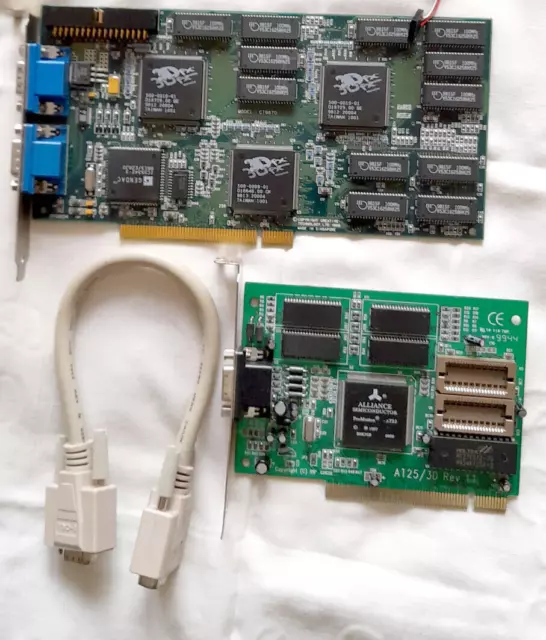 3Dfx Voodoo2 CT6670,8mbPCI +VGA Alliance 1mb PCI,video card,Grafikkart