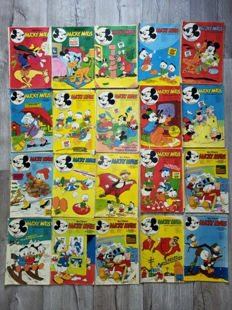29 Micky Maus Comic Hefte 1973-74 Mickey Mouse