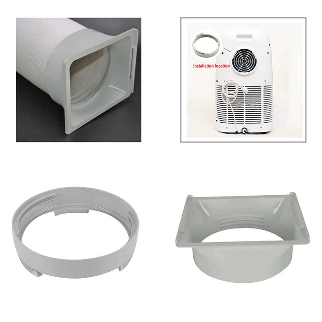 AIR CONDITIONER WINDOW Exhaust Duct Pipe Hose Interface Connector