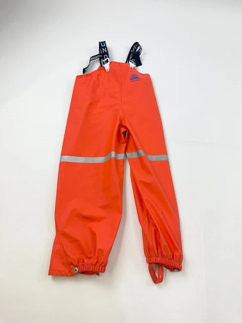 Grundens Bib Youth 6 yrs Orange Children Zenith 294 Rain Pants Sport Fishing