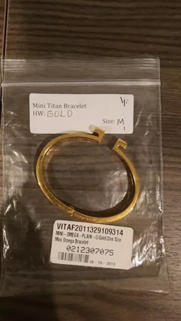 VITA FEDE Omega Cuff Gold Bracelet Size M