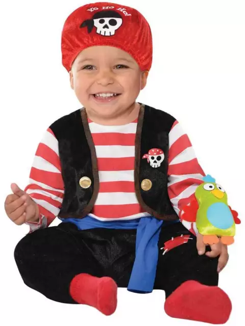 Toddler Baby Buccaneer Pirate New Fancy Dress Caribbean Party Halloween Costume