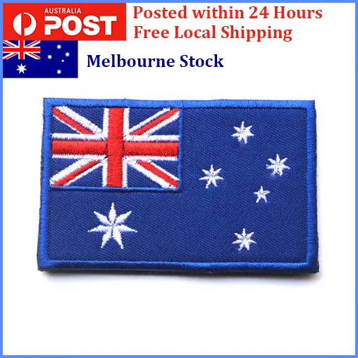 Australian Flag Patch, Sew On, Stitch On, Glue On 8x5cm