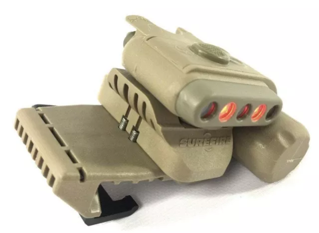 Surefire HL1-C-TN LED Tactical Helmet Light, Tan Body with Red & White Lens, NOS