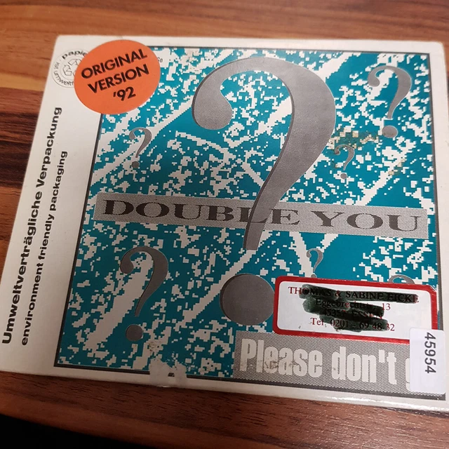 DOUBLE YOU: Please Don't Go  ZYX MMM  > VG (MCD)