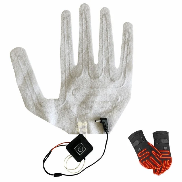 Guanti Riscaldati USB Inverno Caldi Cinque Dita Guanti Riscaldamento Riscaldamento Elettrico^