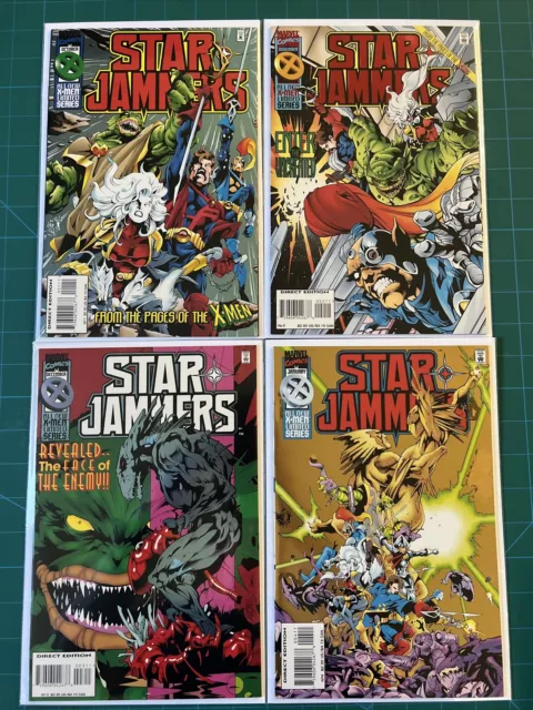 Starjammers 1-4 Marvel Comic Set Complete X-Men Ellis Pacheco Smith 1995 Vf/Nm