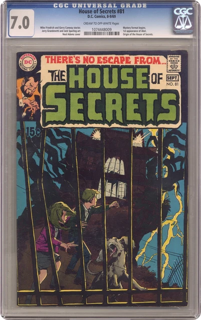 House of Secrets #81 CGC 7.0 1969 1074448009 1st app. Abel