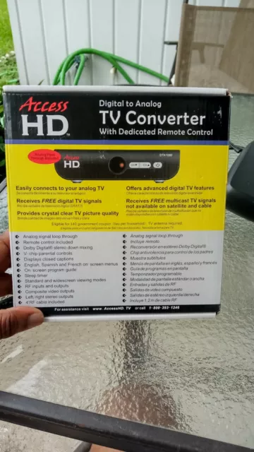 Access HD Digital to Analog TV Converter Control DTA1080D no remote