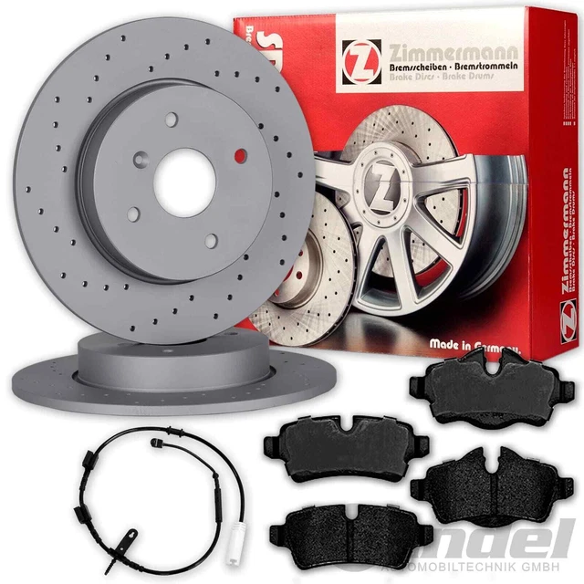 Zimmermann DISCHI FRENO SPORT + PASTIGLIE POSTERIORI adatte per MINI R55 R56 R57 R58/59