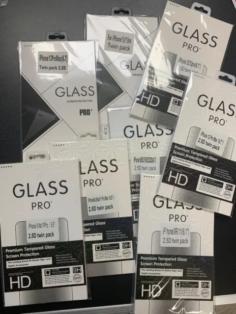 Wholesale Joblot Tempered Glass Screen Protector For iPhone 11 12 13 Pro Max XR