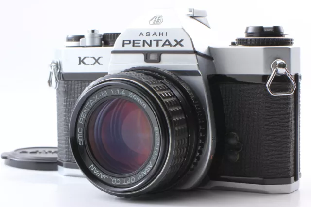 [ Near MINT ] Pentax KX 35mm SLR Film Camera Silver SMC 50mm f/1.4 From JAPAN