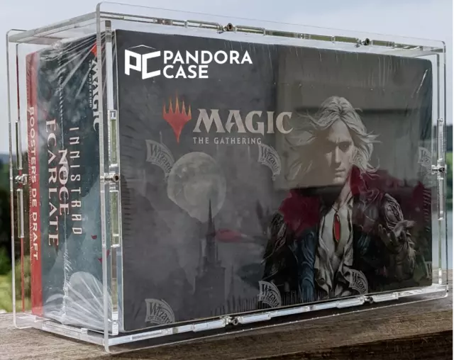 Clear acrylic case -Draft booster box Magic the Gathering MTG - UV RESISTANT