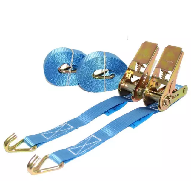 Ratchet Straps 80 x 5M Blue  With Claws 800KG (25mm)