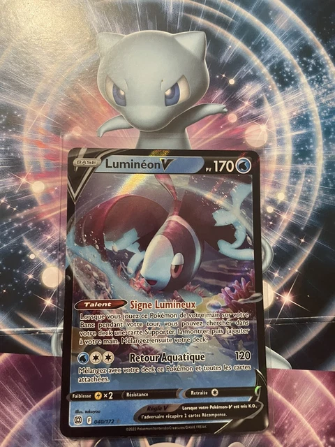 CARTE POKEMON LUMINEON 156/172 V Alternative Stars Étincelante