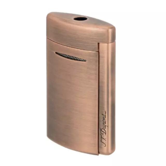 S.t. Dupont Minijet 10809 Accendino Jet Flame Rame 010809 Brushed Copper