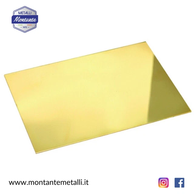 Striscia Di Ottone Sottile 3 Spessore 0.6 Larghezza 18 Lastra In Ottone Pellicola Dorata - Foto 6