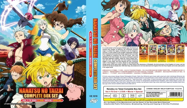 Nanatsu No Taizai The Seven Deadly Sins Season 1-5 + Movie + 2OVA +SP - Eng  Dub