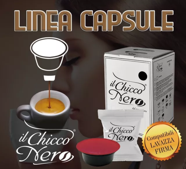 * OFFERTA * CAPSULE compatibili LAVAZZA FIRMA - Caffè IL CHICCO NERO