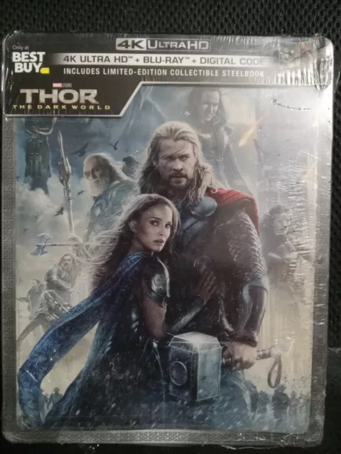 Thor The Dark World Best Buy Steelbook 4K Ultra HD Blu ray Digital Dented Damage