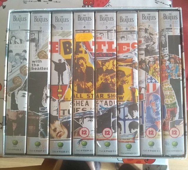 THE BEATLES ANTHOLOGY VHS Video Box Set 8 Tape Set box Lennon McCartney