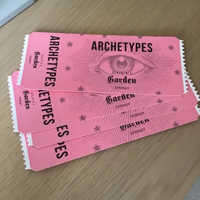 GUCCI Garden Sydney/Archetypes Exhibition Ticket/Powerhouse Museum Nov 22-Jan 23