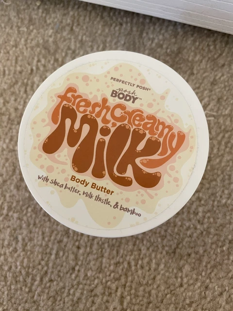 Perfectly Posh Body Butter Fresh Creamy Milk w/ Thistle & Bamboo 8 Oz NIP