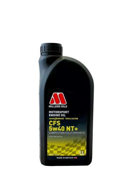 Millers Oils Motorsport CFS 5w-40 5w40 NT+ Fully Synthetic Engine Oil 1 Litre 1L