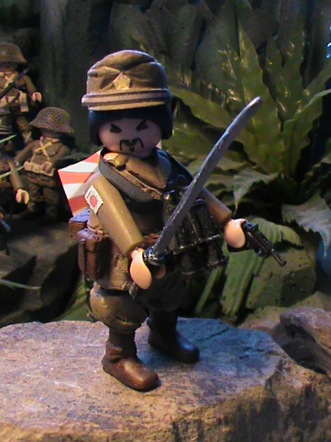PLAYMOBIL CUSTOM SUBOFICIAL Commando Britanico (Europa-1944) Ref-0099 Bis EUR 45,00 - ES