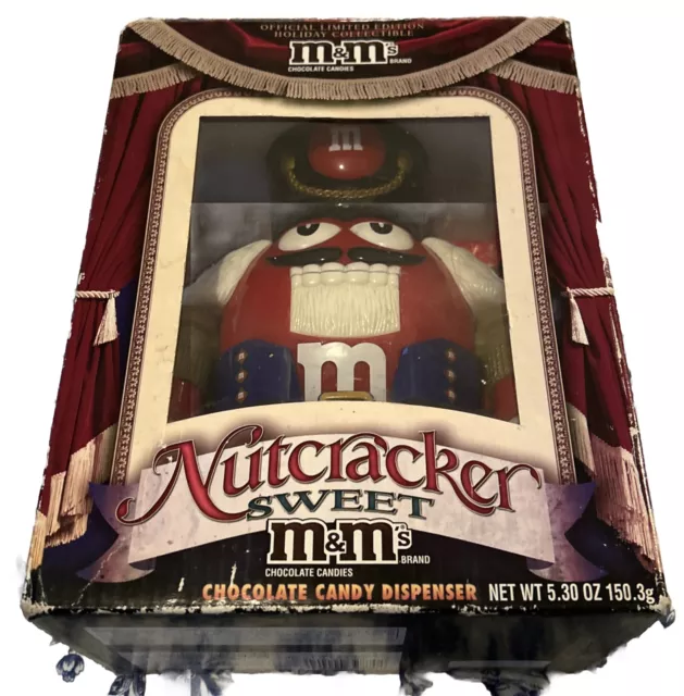 Official M&M Nutcracker Sweet Candy Dispenser Orange Limited Edition Rare