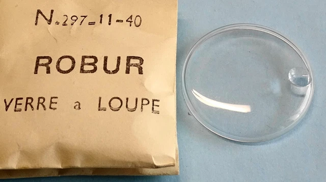 Verre De Montre ROBUR Rond 29.2 Mm Avec Loupe - Neuf Sans étiquette