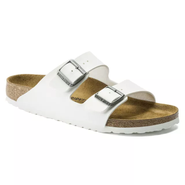 Birkenstock Women's Arizona Sandals, White, 39 EU