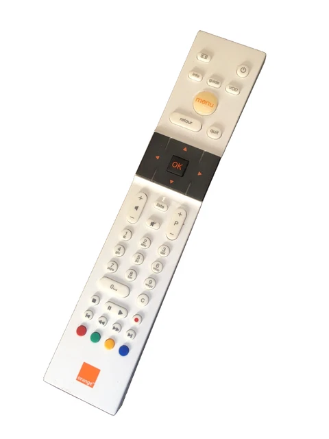 Telecommande Décodeur TV UHD 4K Orange avec Micro et LED avec ASSISTANT VOCAL