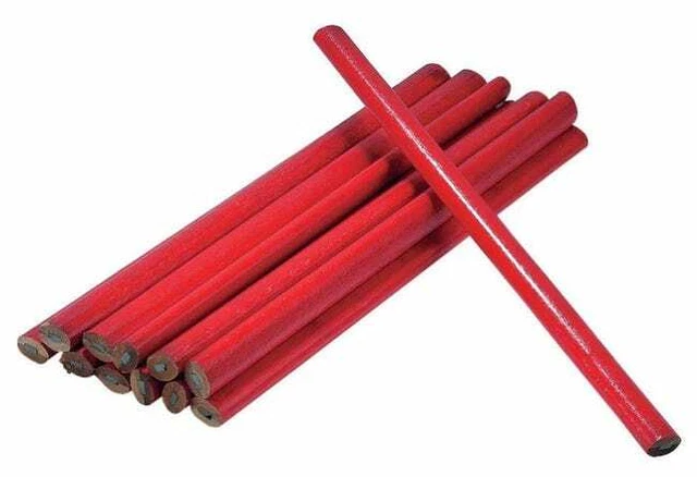 Lot De 6 Crayons De Menuisier/Charpentier - 17.5 Cm - Marque Benson - Neuf