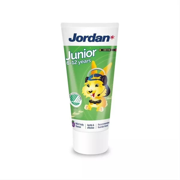 JORDAN Dentifrice pour Enfants 6-12 Ans 50 ML Doux Fruité Parfum