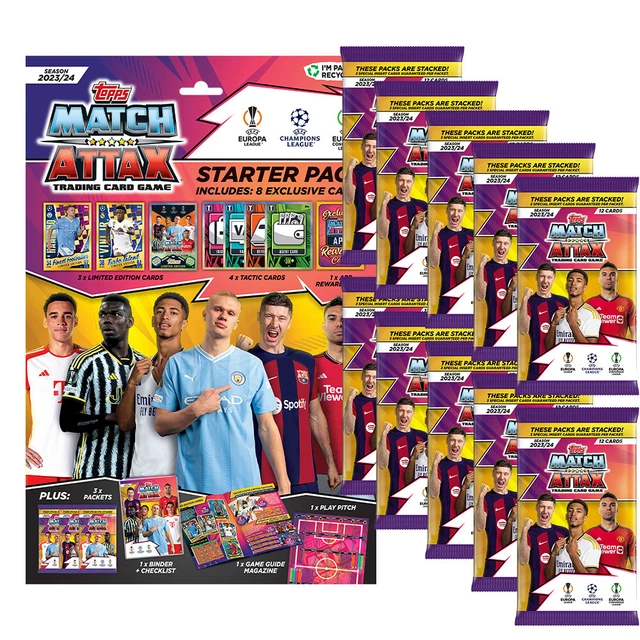 Champions League 2023/24 - Carte collezionabili - 1 antipasto + 10 booster