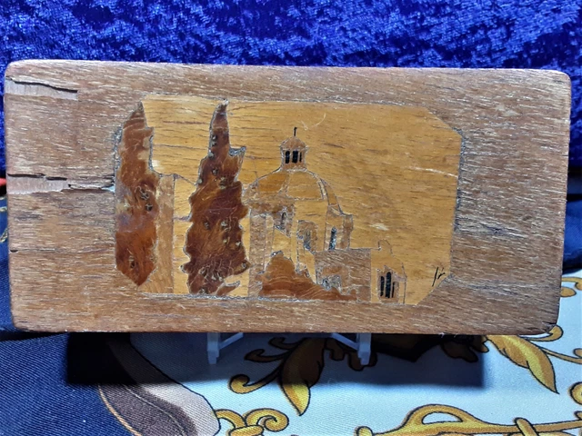 Vintage Mexican Stamp Box - Handcrafted - ca 1930 - Mexico - VG