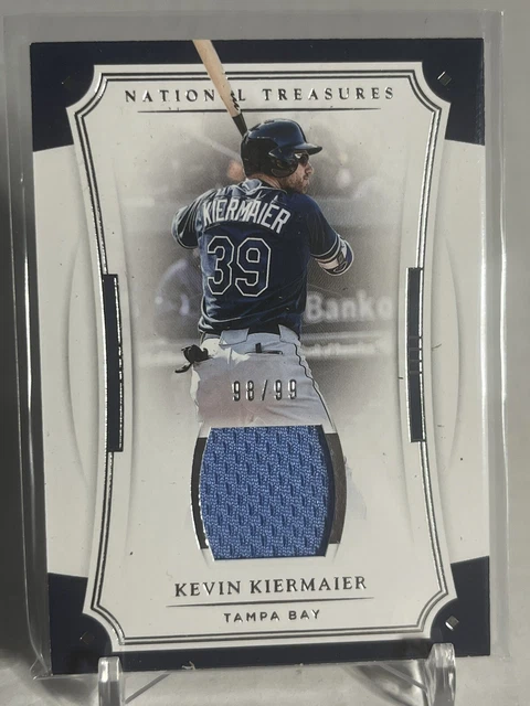 2017 National Treasures Game Used Jersey Patch Kevin Kiermaier /99