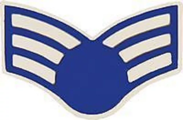 Air Force Usaf E-4 Senior  Airman Rank Hat Lapel  Pin