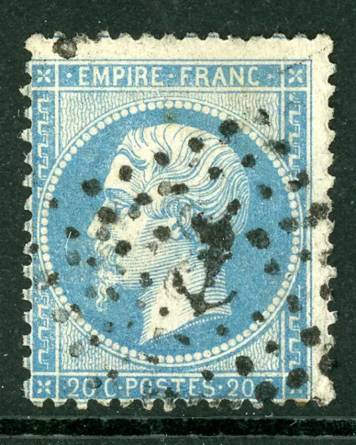 Timbre de France classique Napoléon n°22 Oblitération losange ancre maritimes