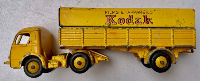 Camion Dinky Toys Panhard Kodak Ancien - Réf 32 AJ - Avec Bâche D'origine