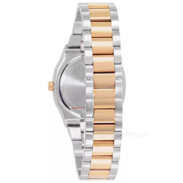 BULOVA Classic Womens Watch, White Dial w/ Date, Two-Tone Rose Gold Silver Band 2