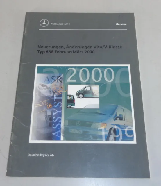 Workshop Manual Introduction Mercedes Benz W638 Vito / V Class By 3/2000