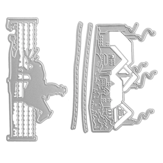2Pcs Leder Sterben Stoff Stanze Gestanzte Briefmarken Gestanzte Formen