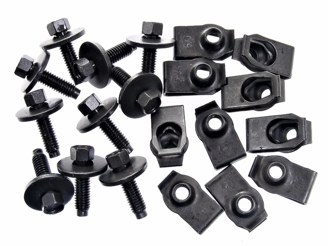 GM Truck Body Bolts & U-nut Clips- M6-1.0 x 22mm- 8mm Hex- 20pcs (10ea)- #136